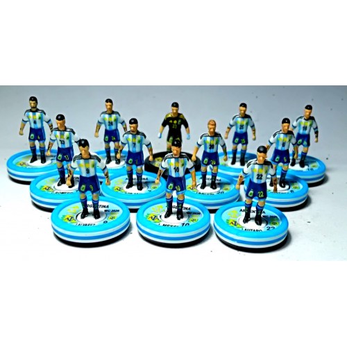 Subbuteo Andrew Table Soccer Argentina 2026 World Cup Team on WSB Professional bases